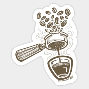 Not Going To Waste My Shot... of Espresso! (light roast) Sticker